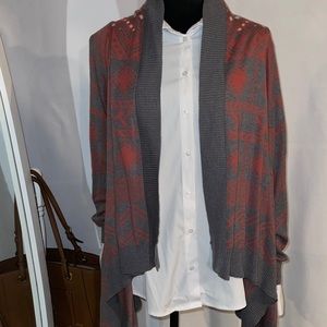 🌞 Pink Republic, duster cardigan, Aztec print